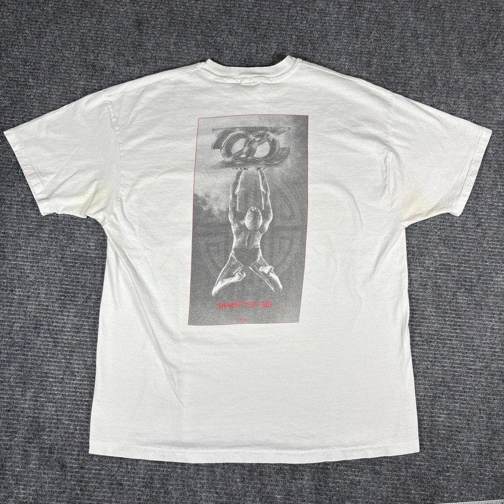 Vintage The Zoo Shakin The Cage Tour 1992 93 White Hanes Beefy T Shirt XL